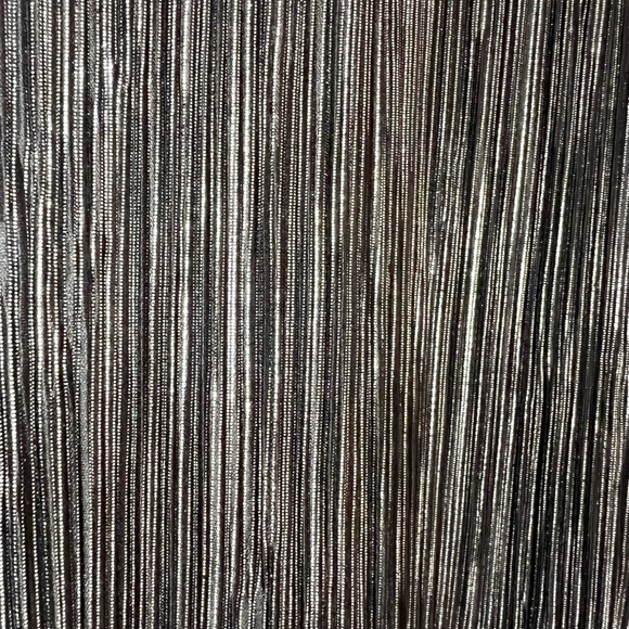 Jennifer Lopez Women’s Top - Black and Silver Metallic with Flap Back Size L - Picture 4 of 6